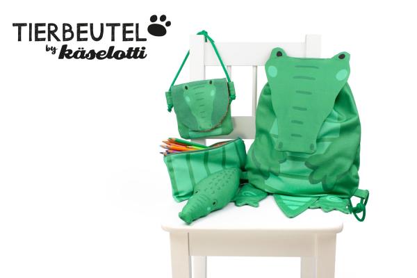 Tierbeutel Krokodil by Käselotti Panel ca. 80cm 